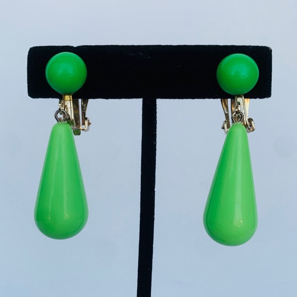 Vintage Green Chunky Earrings